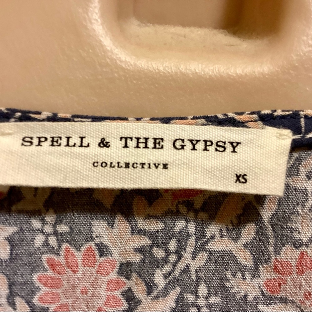 SPELL & the GYPSY Bohemian Summer Crop Top and matching Pant XS cool set L@@K - Picture 13 of 14